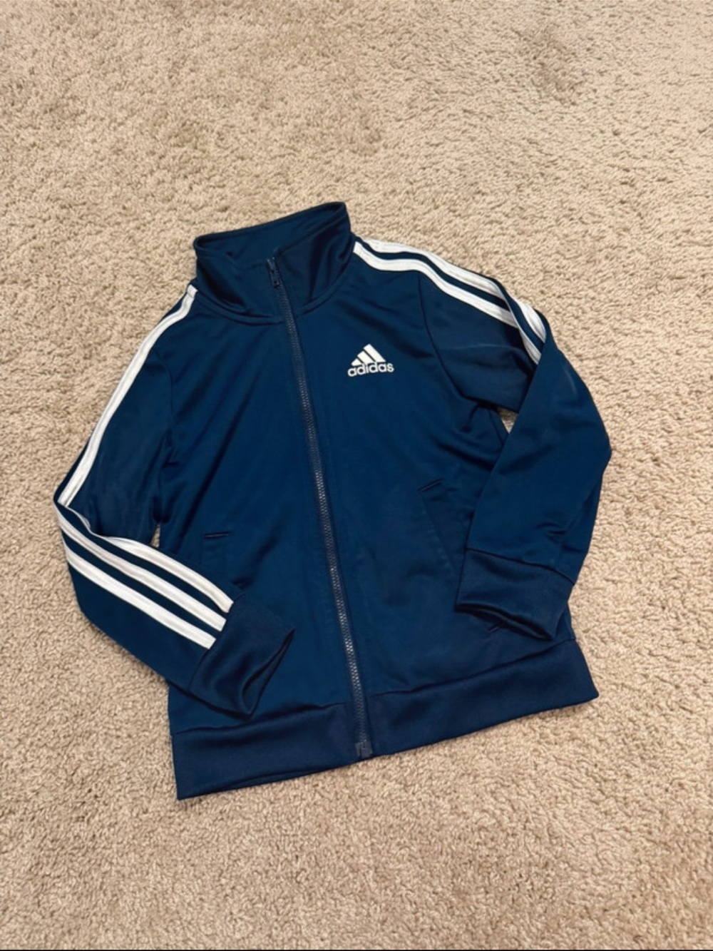 4/4T Kids adidas Navy Blue Track Jacket!